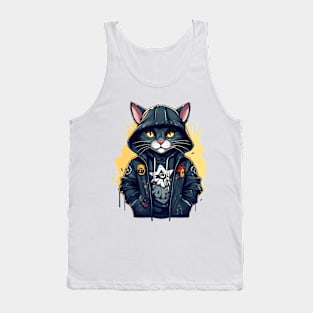 Hoodie Cat Tank Top